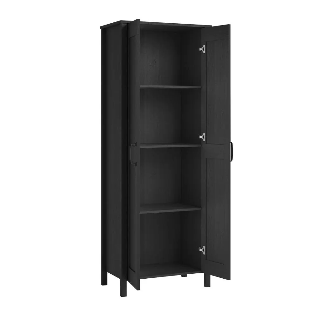 2-Door Storage Cabinet Raven Oak By Sauder