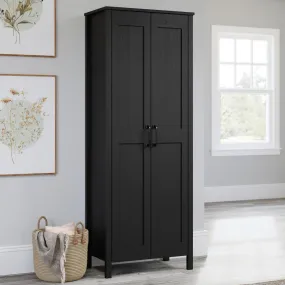 2-Door Storage Cabinet Raven Oak By Sauder