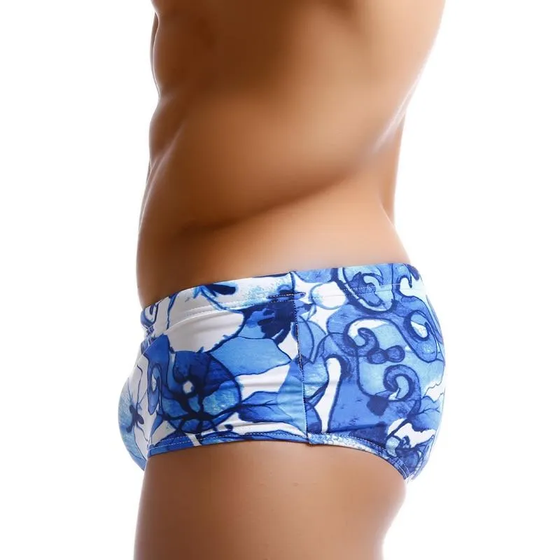 3D Designed Sexy Men's Swimming Boxer Trunks Shorts Bikini Swimsuits