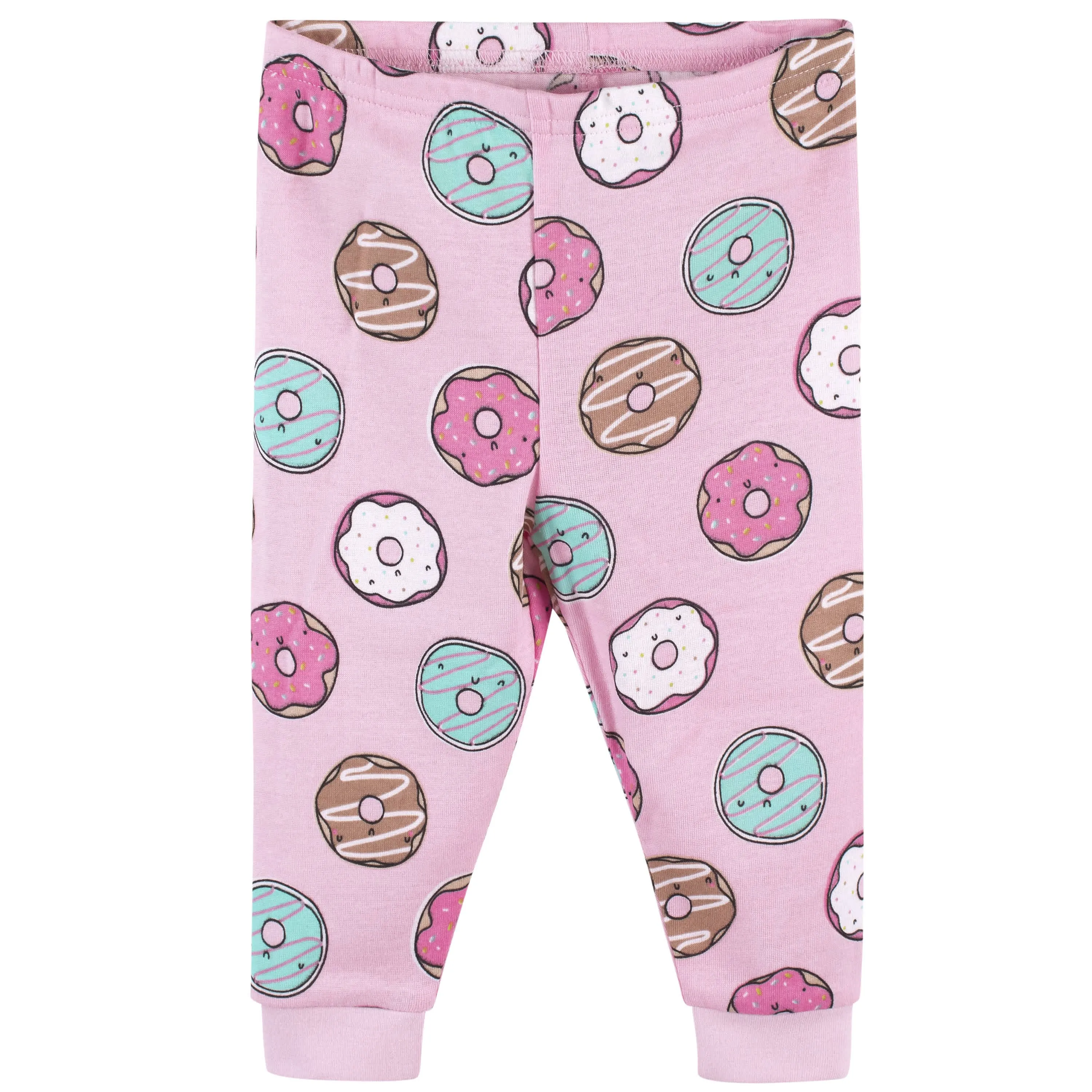 4-Piece Baby & Toddler Donuts Snug Fit Cotton Pajamas