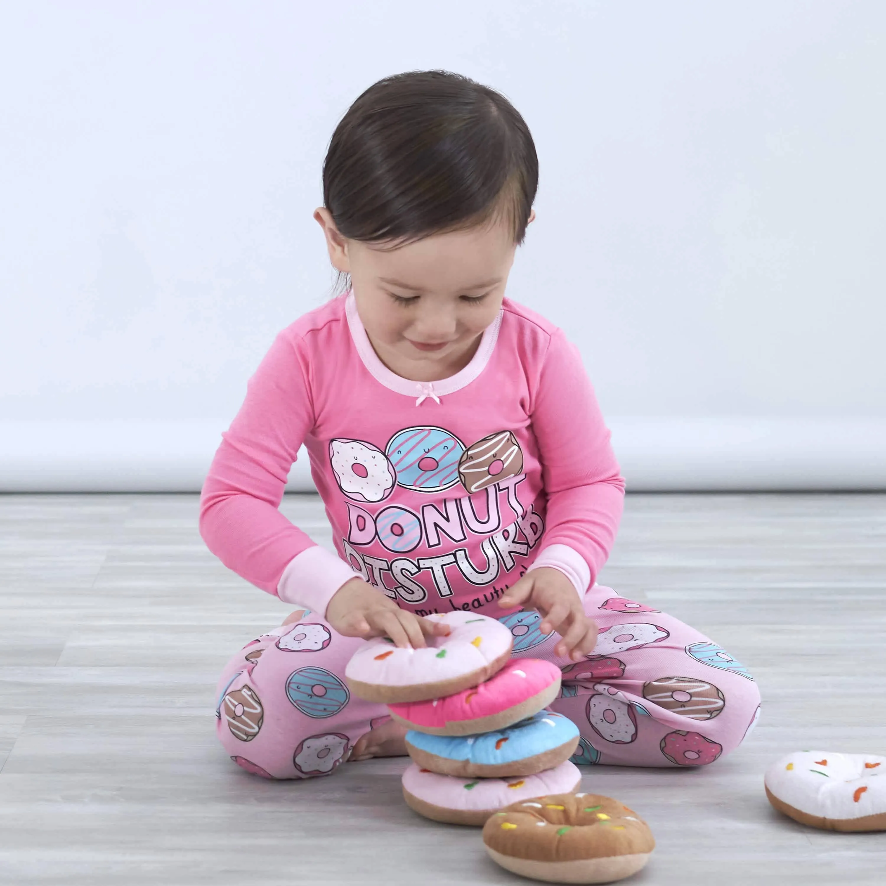 4-Piece Baby & Toddler Donuts Snug Fit Cotton Pajamas