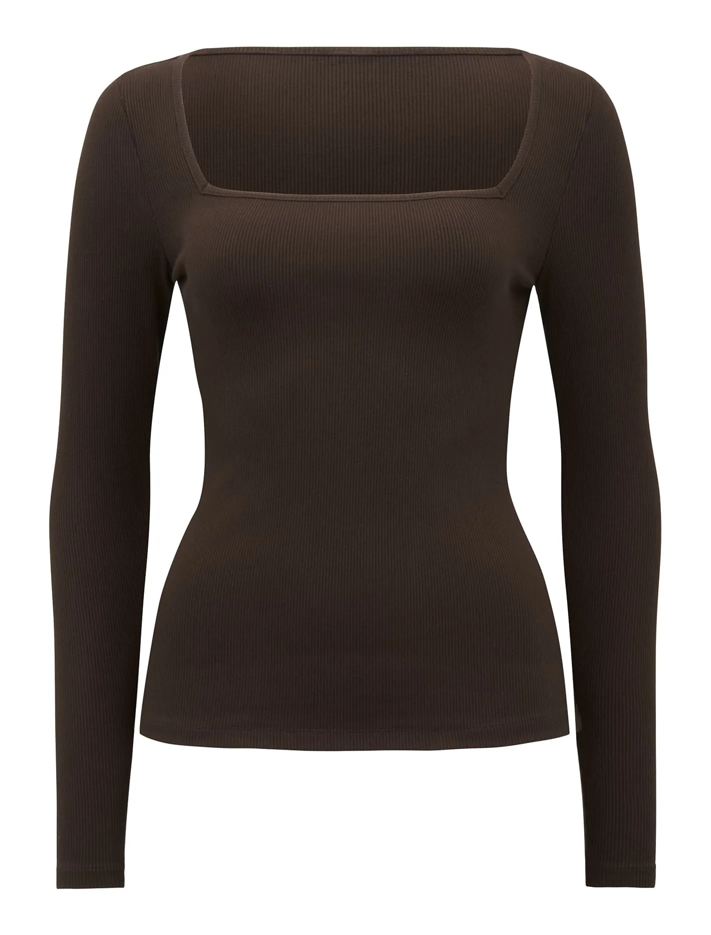 Amalfi Square Neck Long Sleeve Top