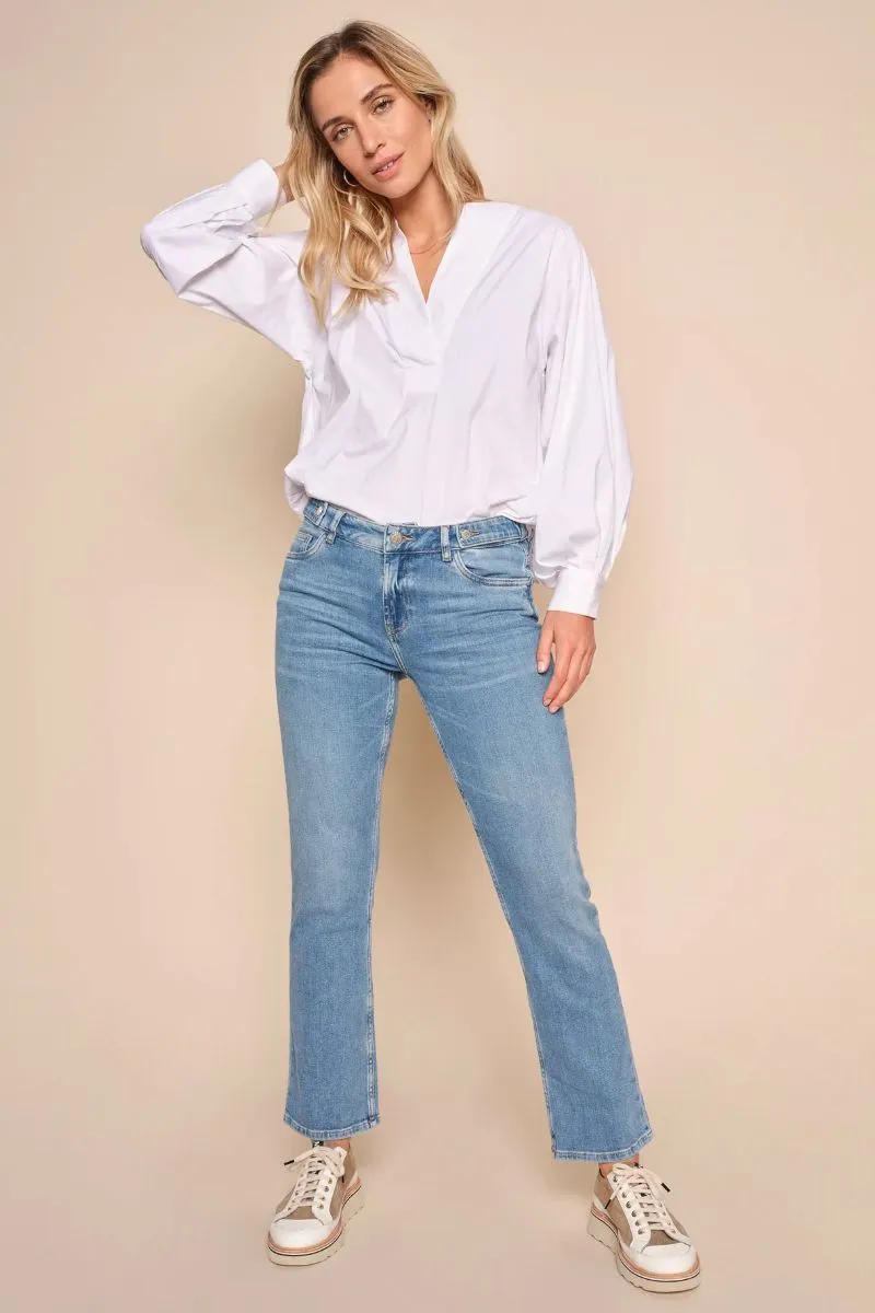 Ashley Twist Jeans | Light Blue | Jeans fra Mos Mosh