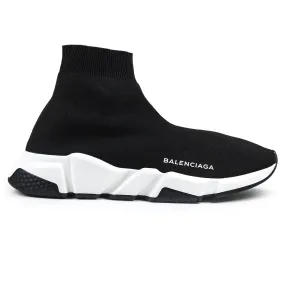 Balenciaga Speed Knit Sock Black White Black