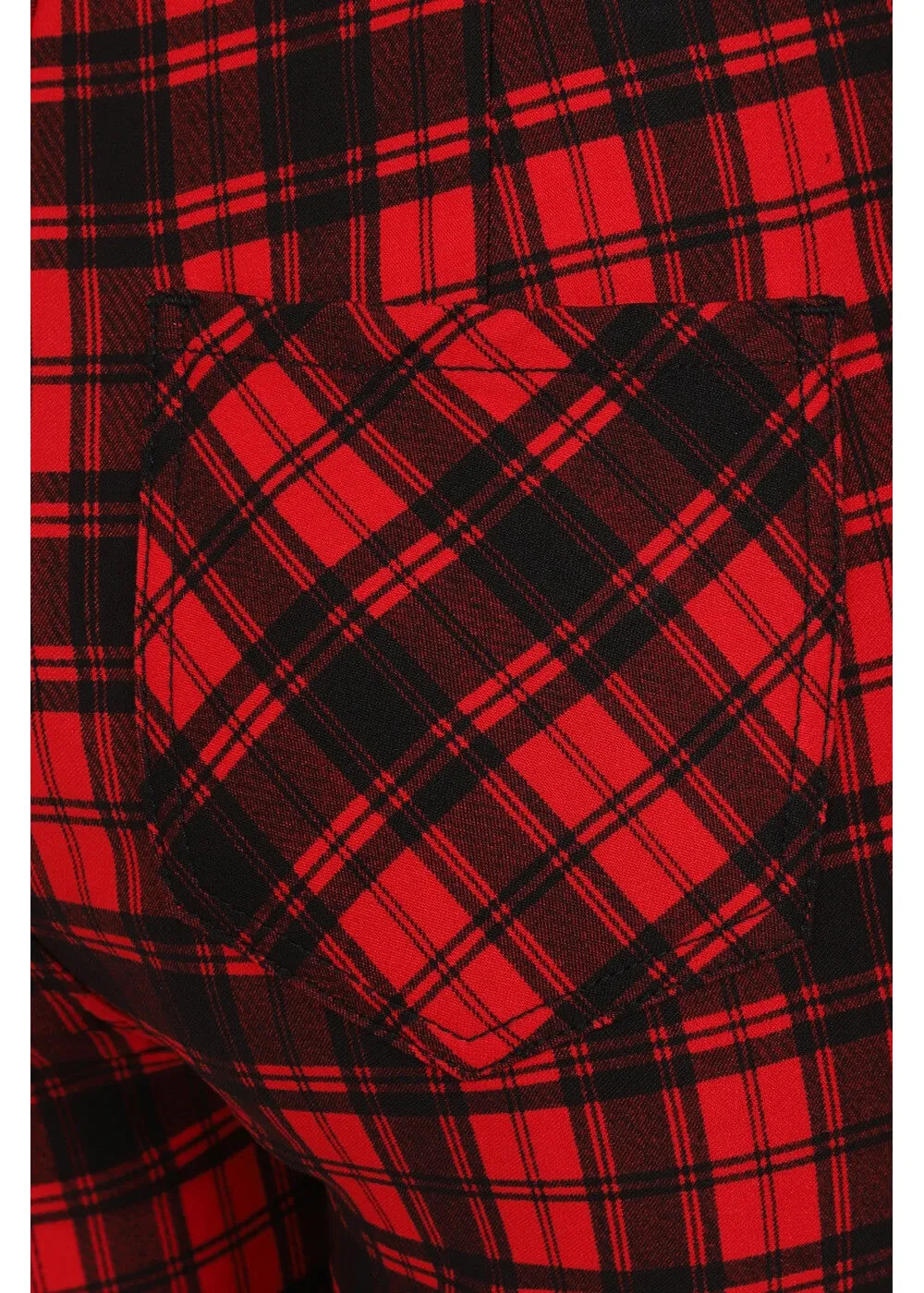 Banned Lenore Tartan 80's Jumpsuit Red