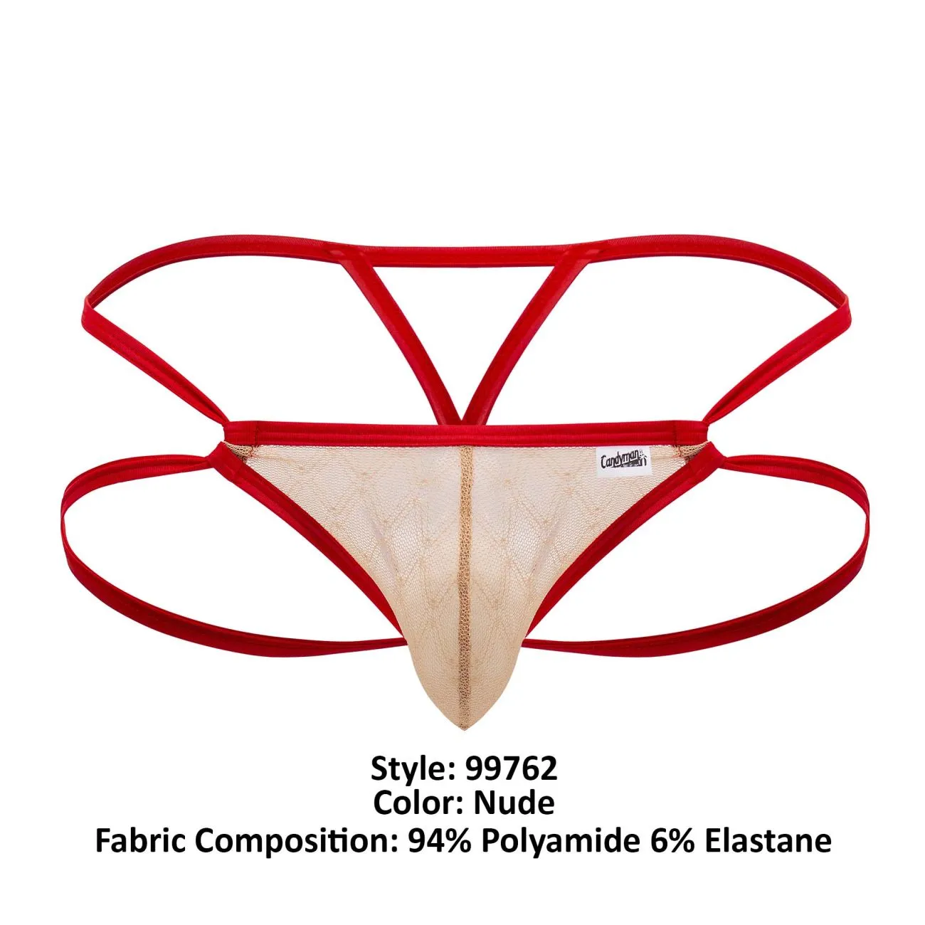 CandyMan 99762 Jock G-String Color Nude