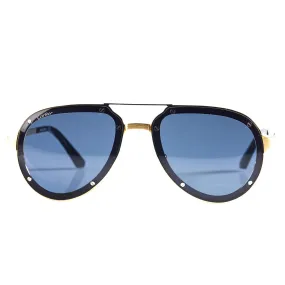 Cartier Eyewear CT0195S-003 Santos De Cartier Black Gold Sunglasses