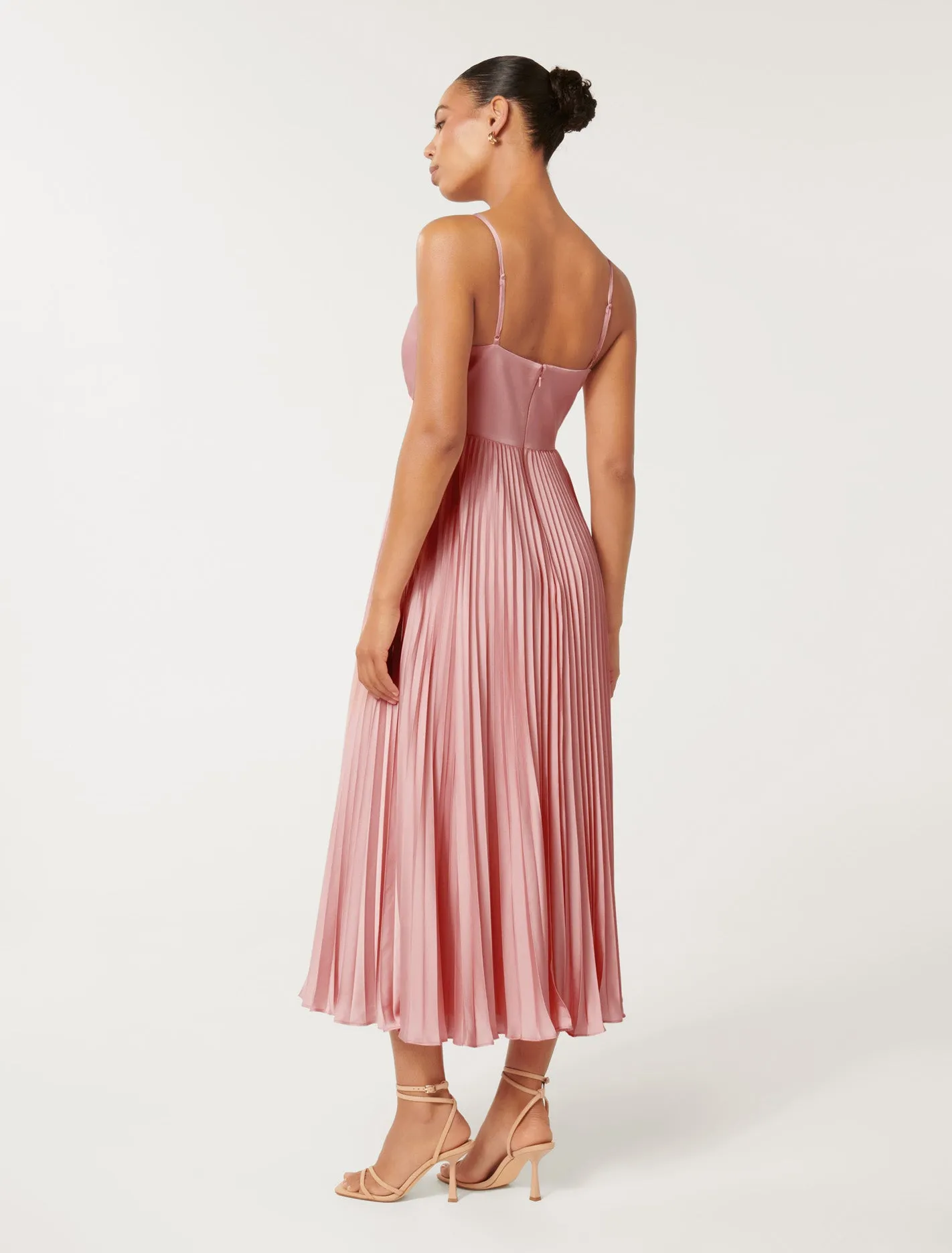 Chloe Pleated Midi Dress