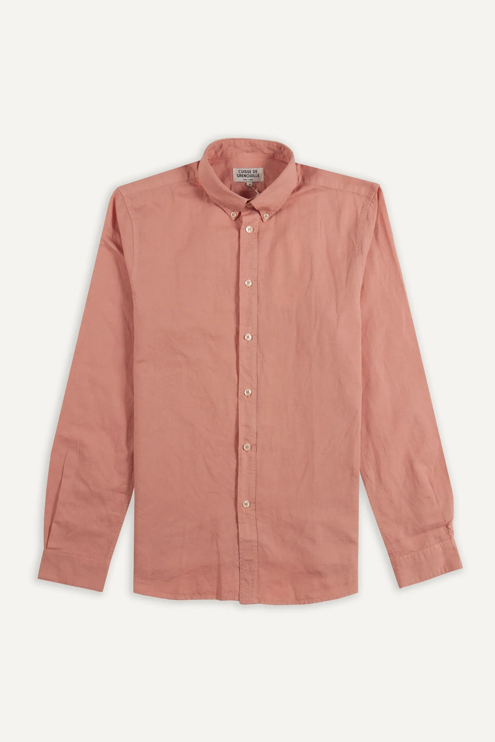 Cuisse de Grenouille Red Nicolas Cotton Linen Shirt