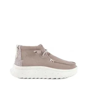 DUDE MOCASSINO CON SUOLA PLATFORM WENDY PEAK HI SUEDE 40411 BLUSH