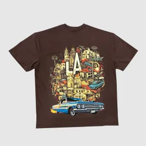 G West LA Culture Brown Tee