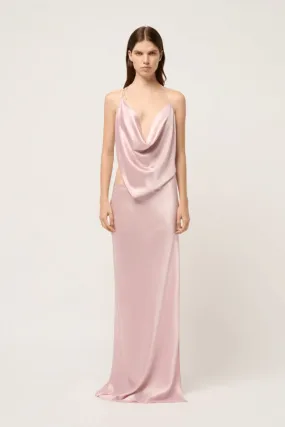 Iced Bias Maxi Dress Pink