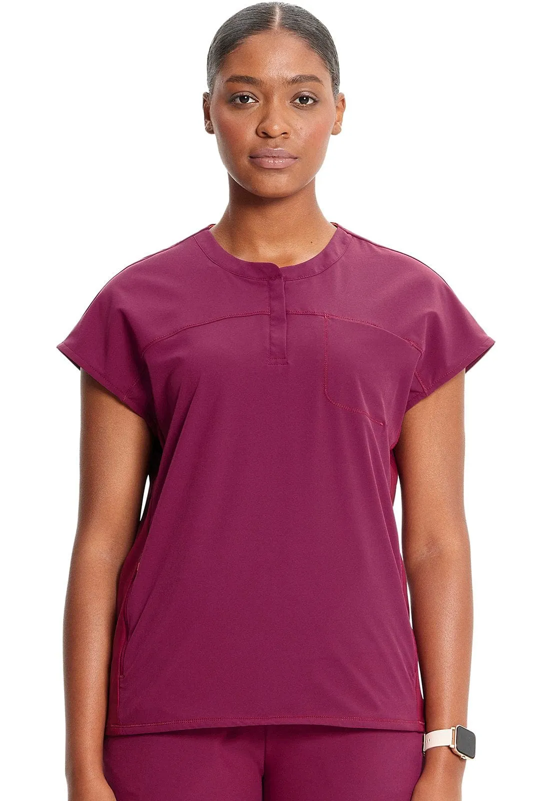 Infinity GNR8 Henley Scrub Top IN622A