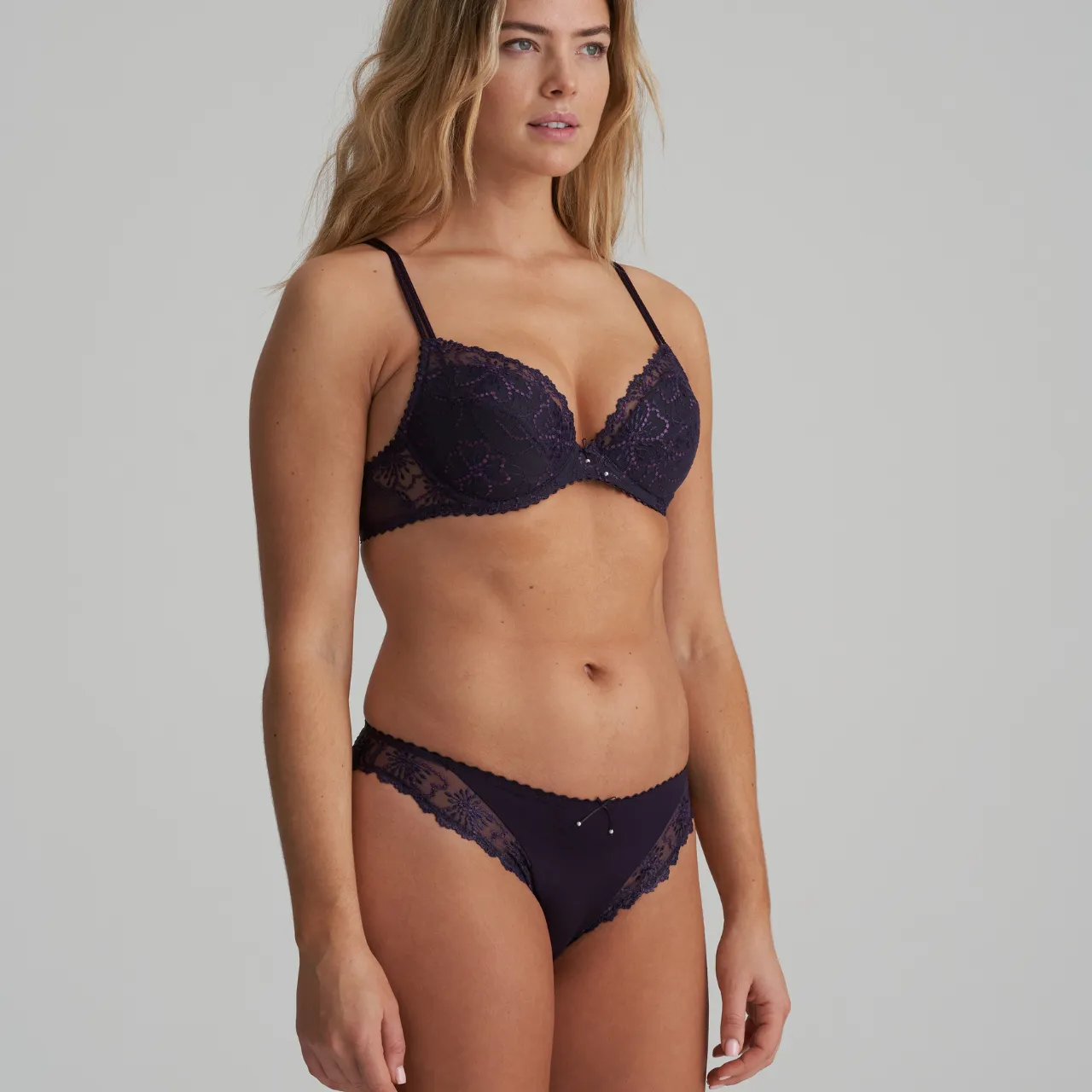 Jane Italian Brief in Amethyst