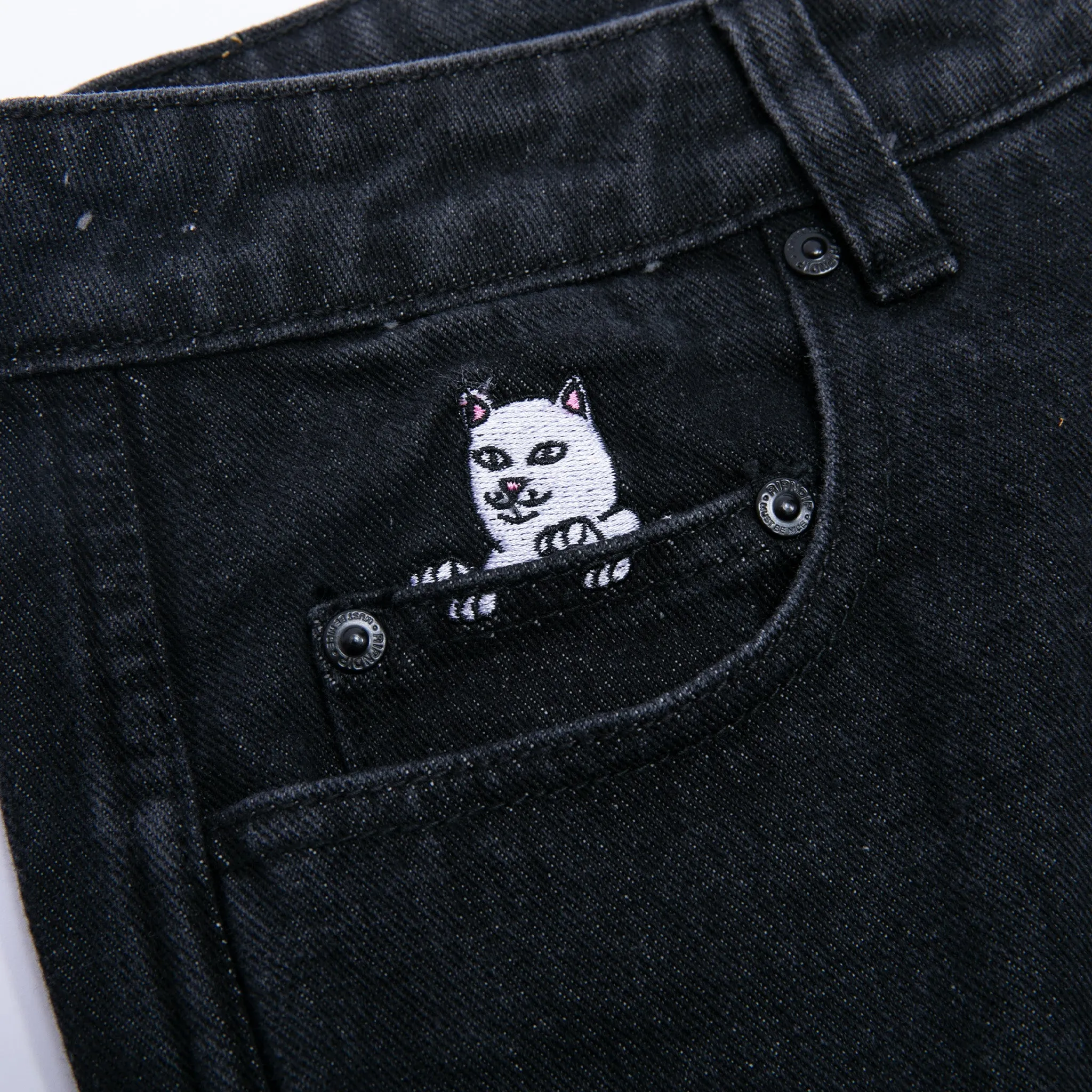 La Brea Denim Pants (Black Medium Wash)