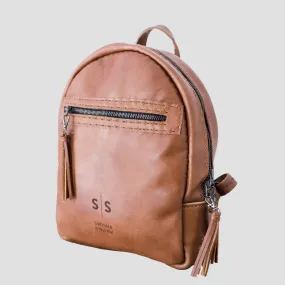 La Petite Leather Ladies Backpack Warm Tan