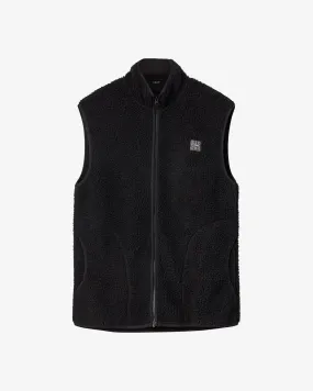 Langli Pile Waist Coat - Black