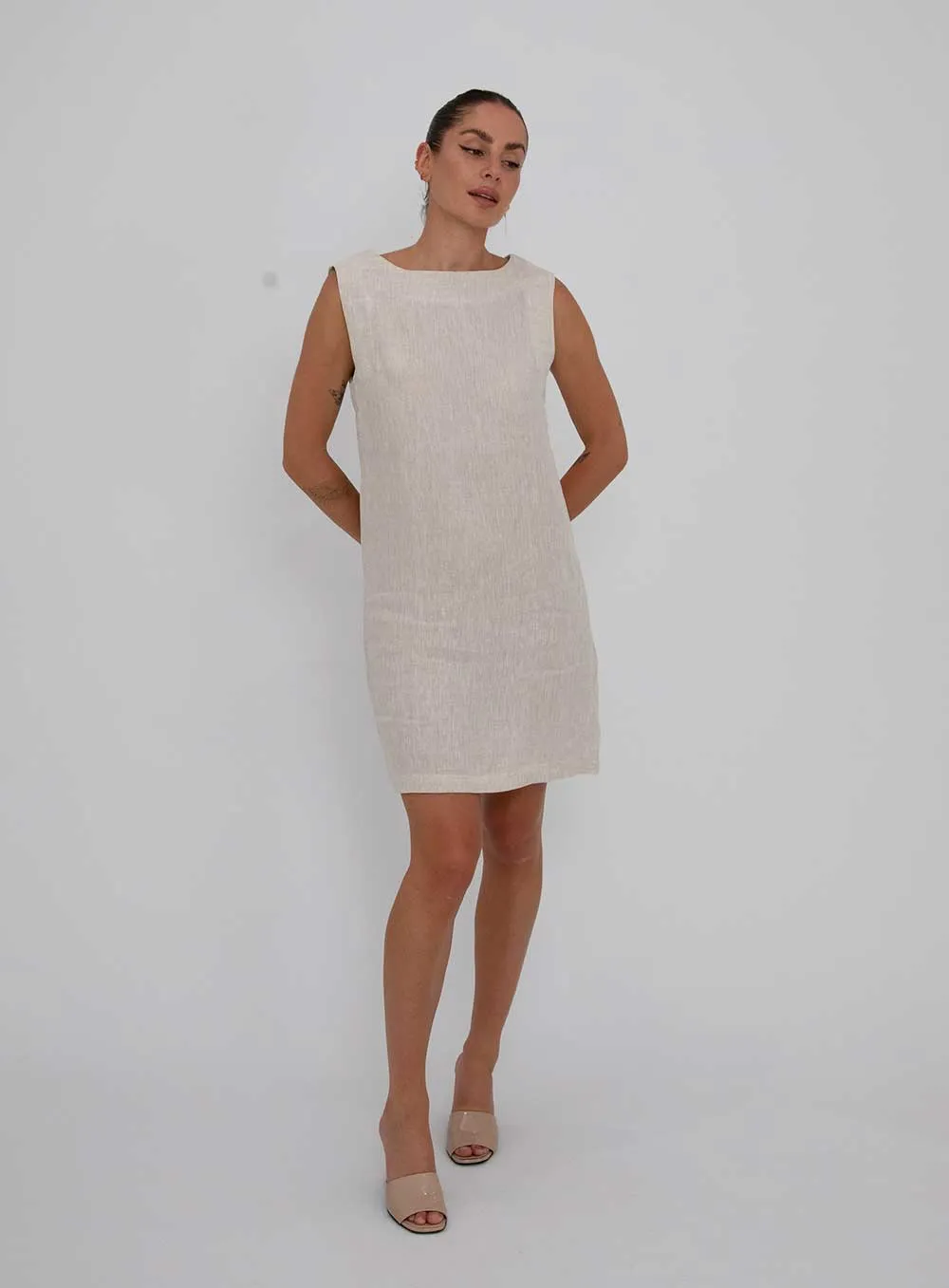 Layla Dress-OATMEAL