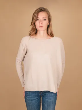 MAGLIA OVER IN CASHMERE ECO-FRIENDLY BEIGE