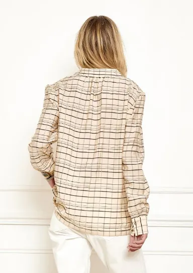 Mkt Camisa de Cuadros Charlie Beige