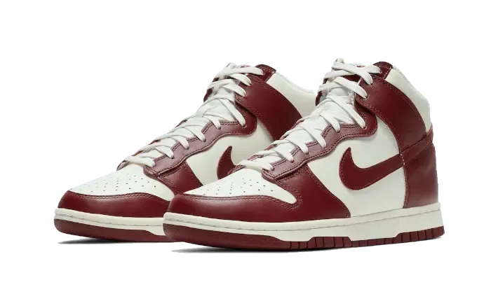 Nike Dunk High Sail Team Red