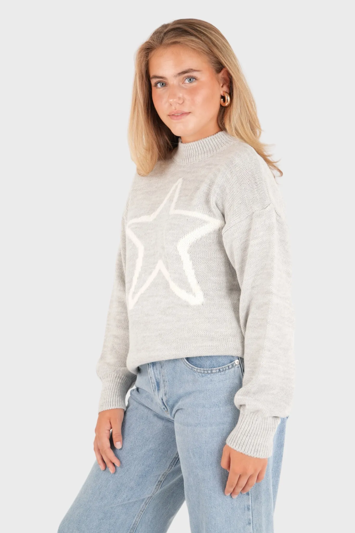 "Stargaze" sweater grey