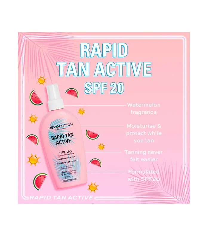 Revolution - Bronceador Rapid Active SPF 20 - Protección media