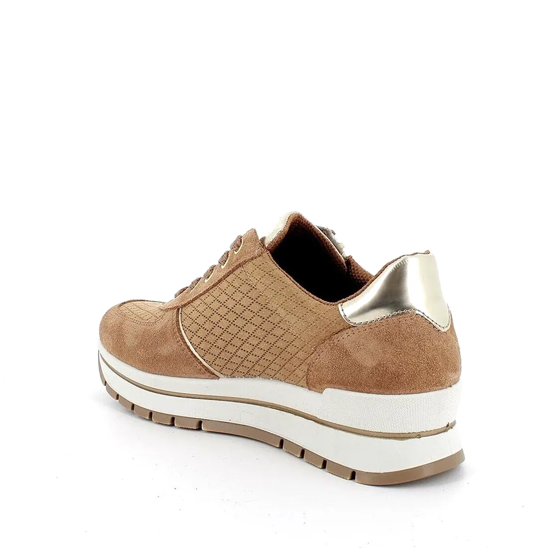 Scarpe da Donna - IGI&CO Art. 4672922 sneakers CARAMEL lacci più zip laterale