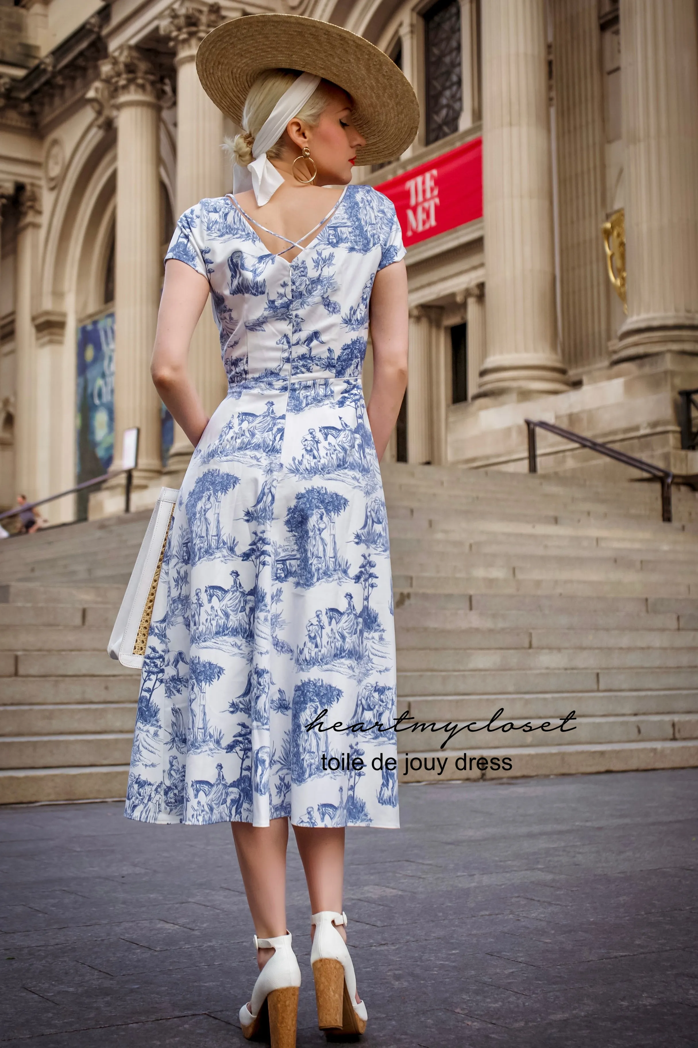 Toile De Jouy - Aline vintage inspired dress