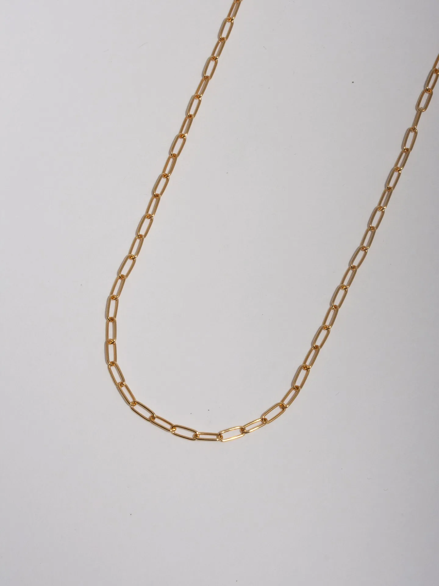 Vermeil Long Link Chain Necklace