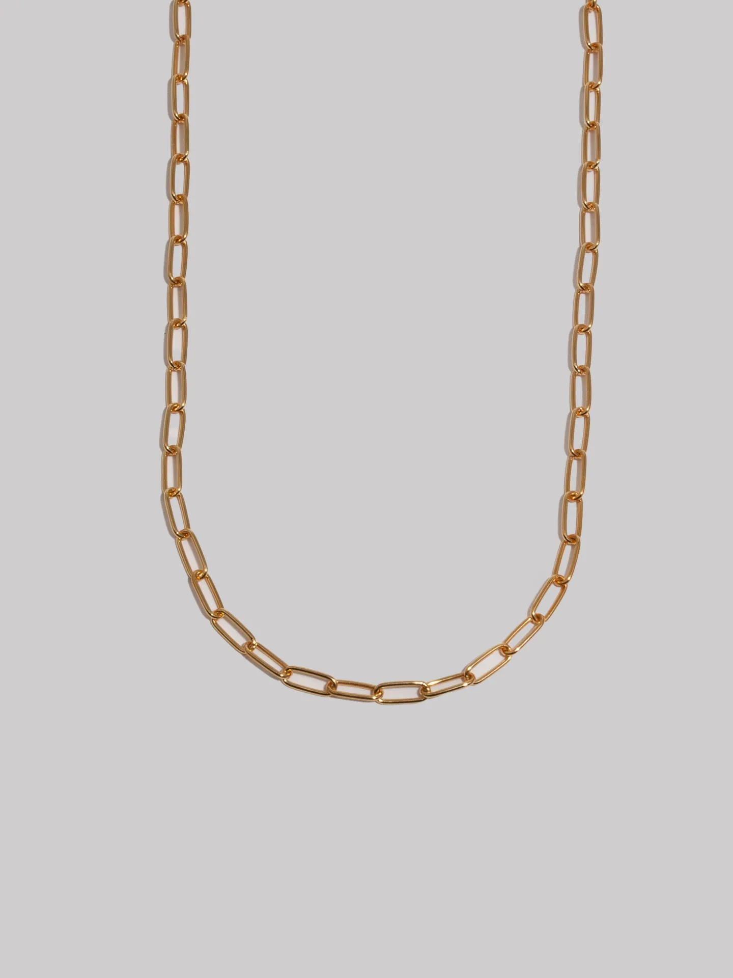 Vermeil Long Link Chain Necklace