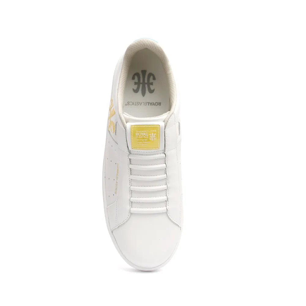 Women's Icon Genesis Bubblegum White Yellow Leather Sneakers 91992-300